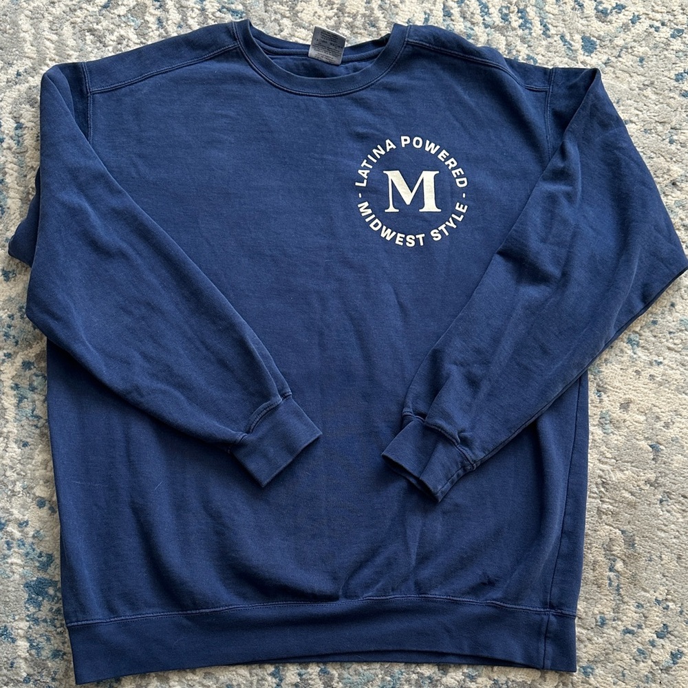 Comfort Colors Navy Crewneck Sweater